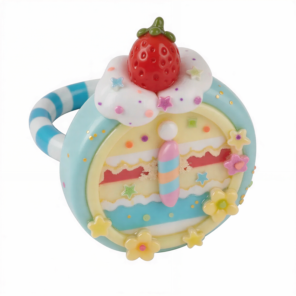 Strawberry Dessert-Style Rings