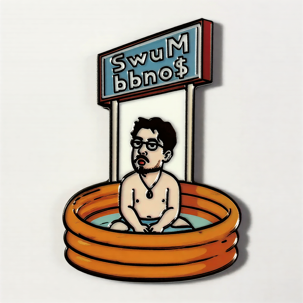 Pool Funny Scene Fridge Magnet