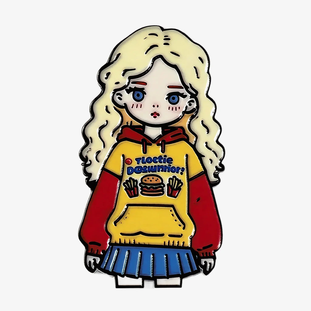 Cute Food Girl Fridge Magnet