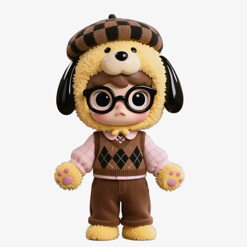 Cute Dog Costume Figurine