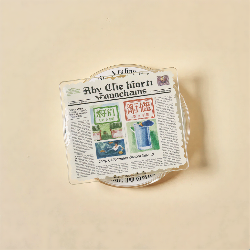 Vintage Newspaper Style Phone Grip Stand