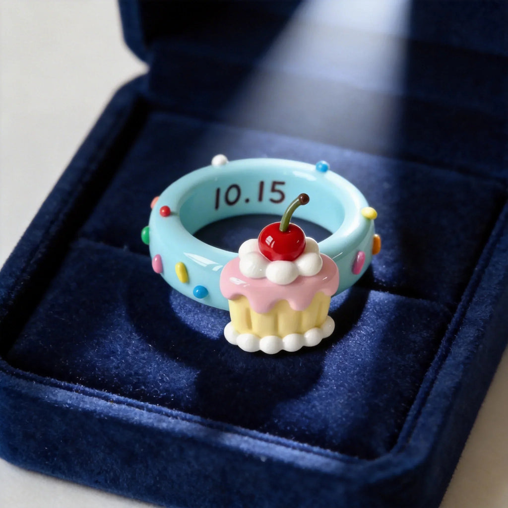 Birthday Dessert Style Ring