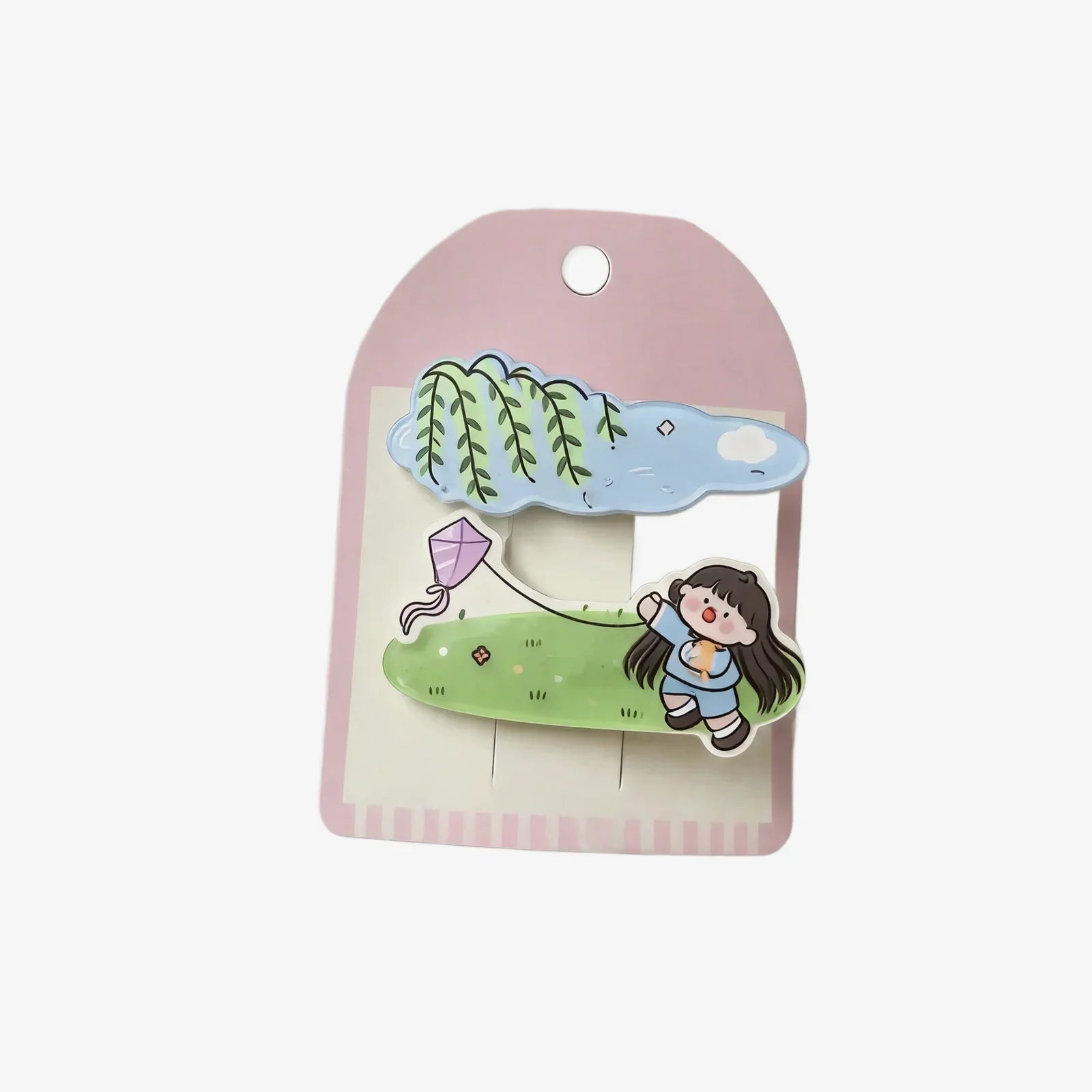 Spring Kite Flying Hair Clip