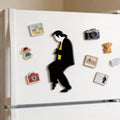 Black Silhouette Figure Fridge Magnet