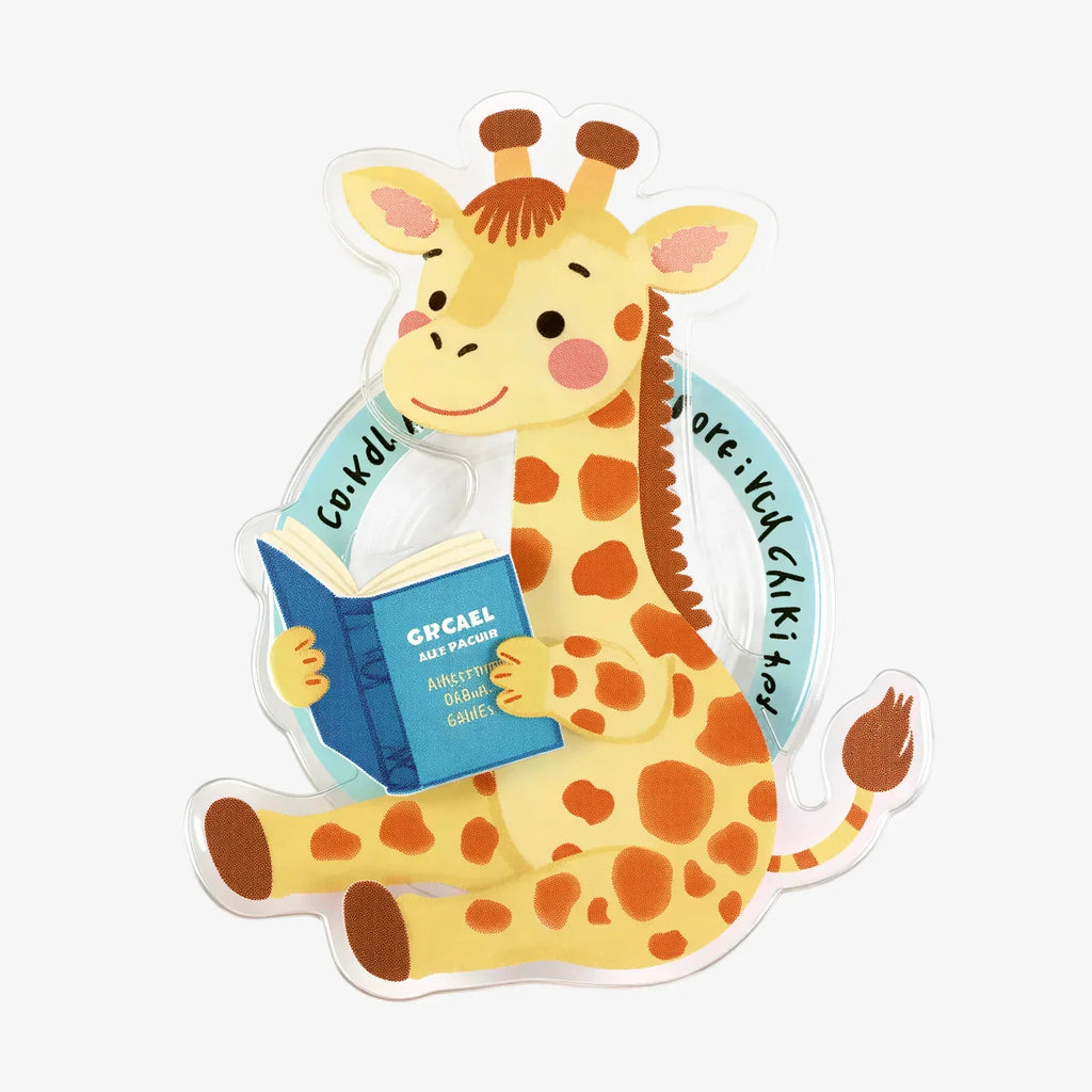 Giraffe Loves Reading Phone Grip Stand