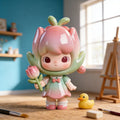 Pink Flower Shape Figurine