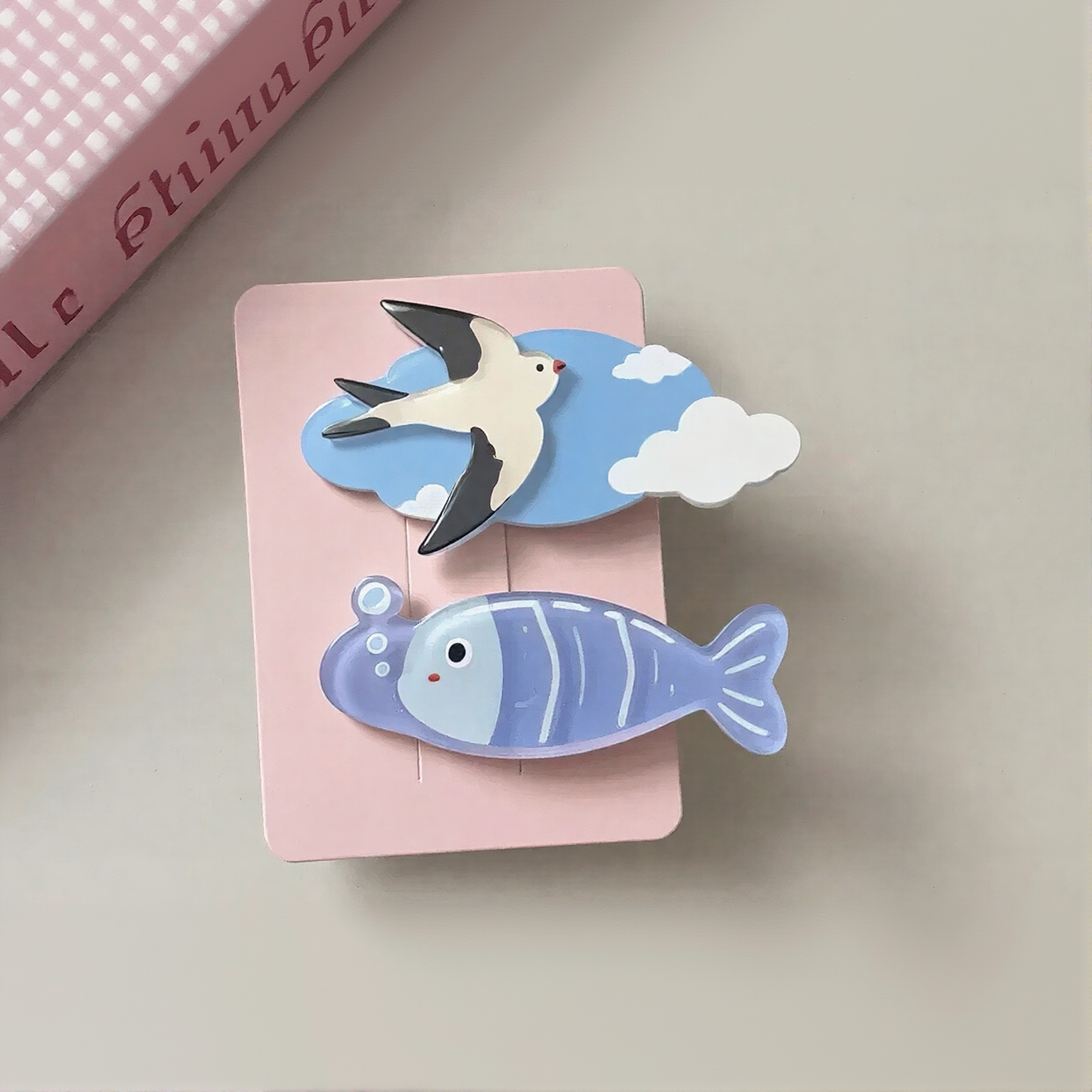 Bird Fish Hair Clip