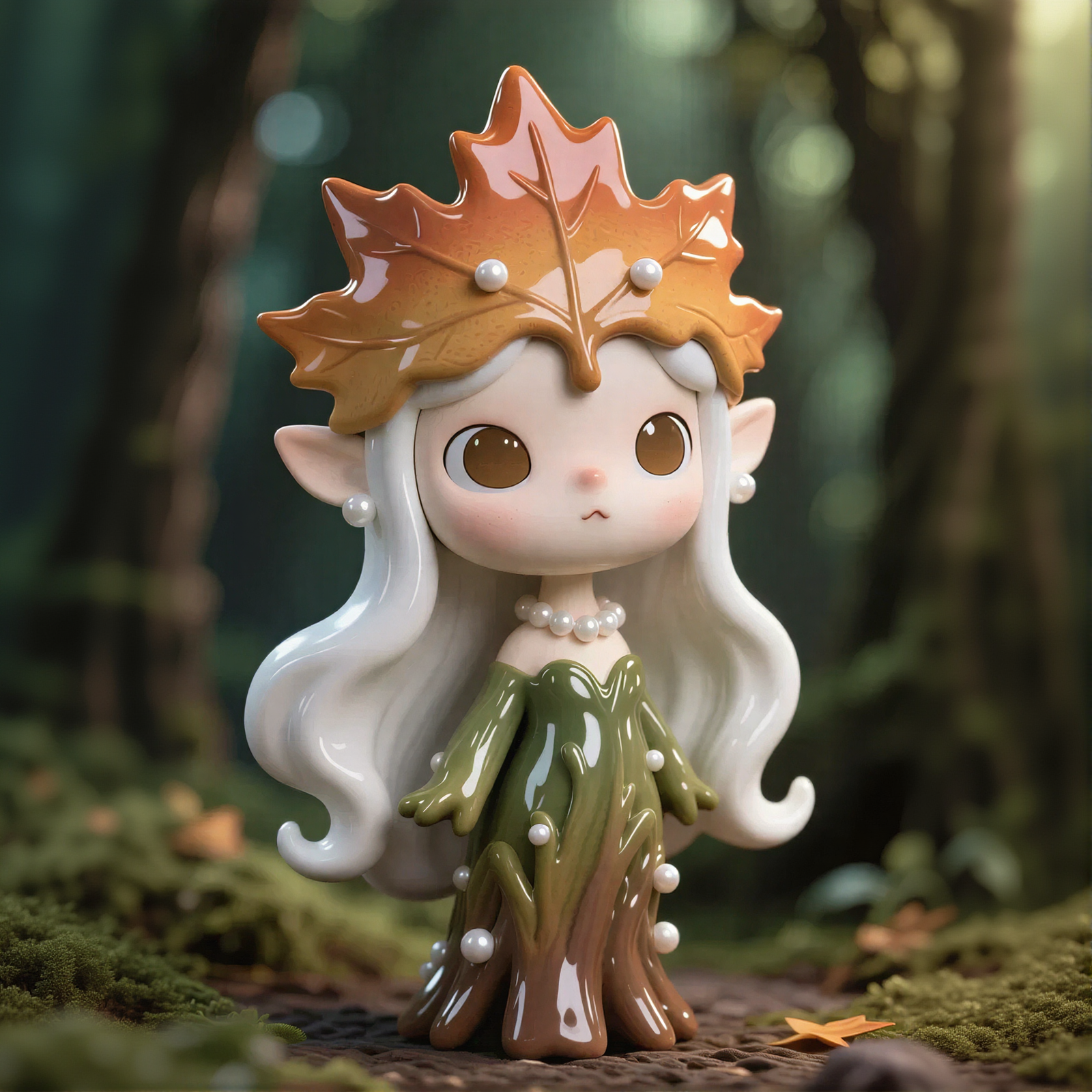 Maple Leaf Elf Figure