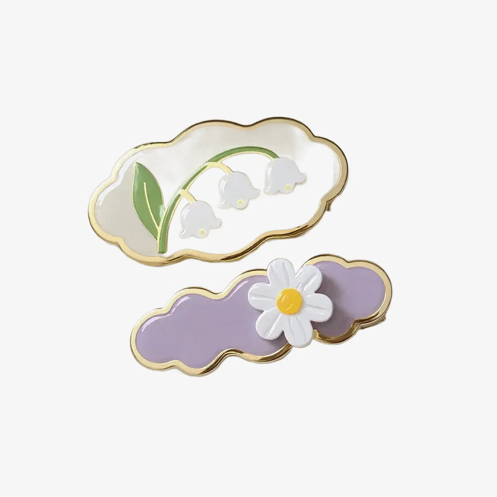Cloud Floral Hair Clip