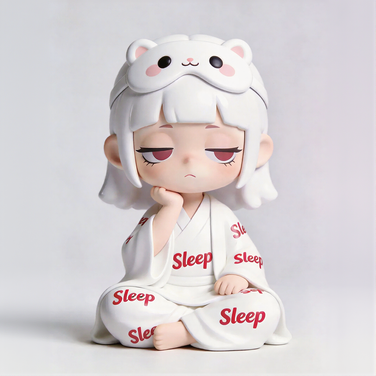 Cute Sleeping Face Figure