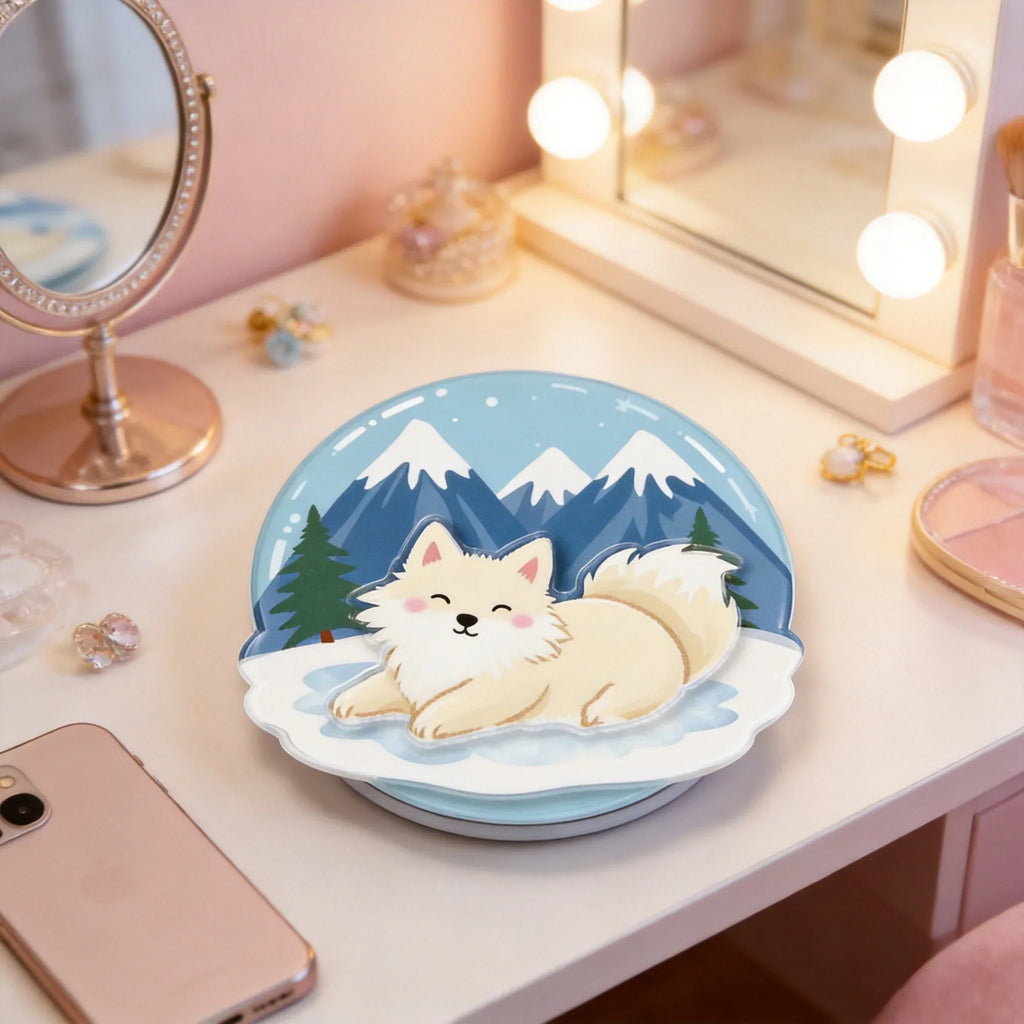 Snowy Cute Pet Phone Grip Stand