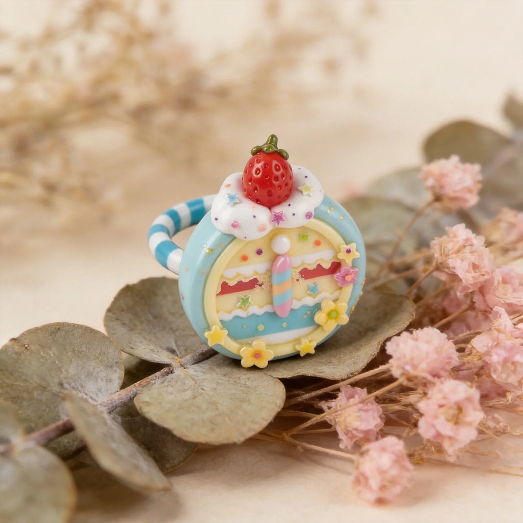 Strawberry Dessert-Style Rings