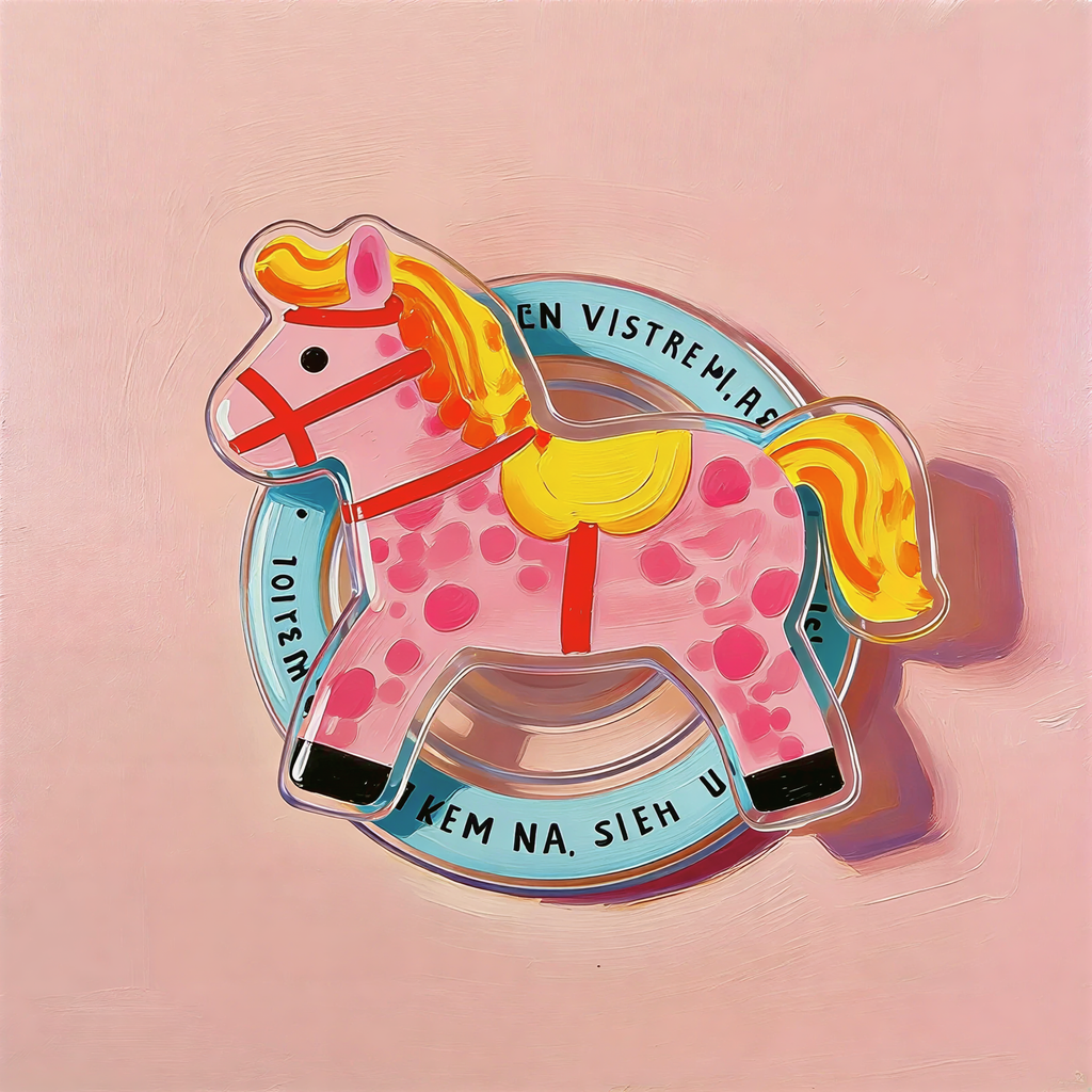 Pink Spotted Pony Phone Grip Stand
