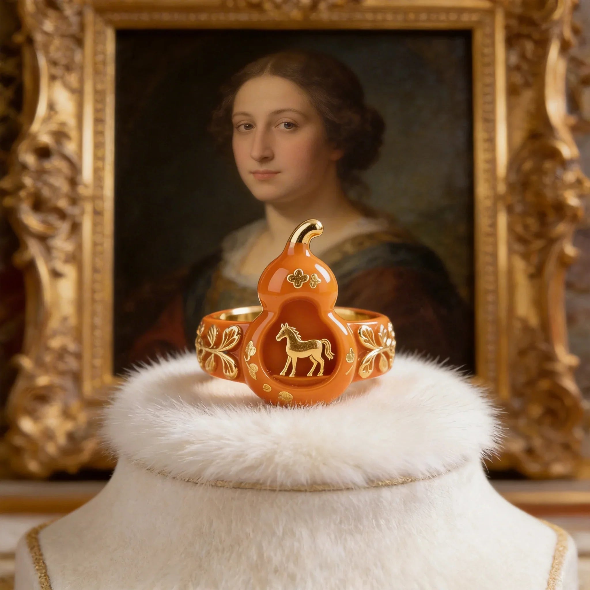 Gourd Horse Shaped Decor Ring