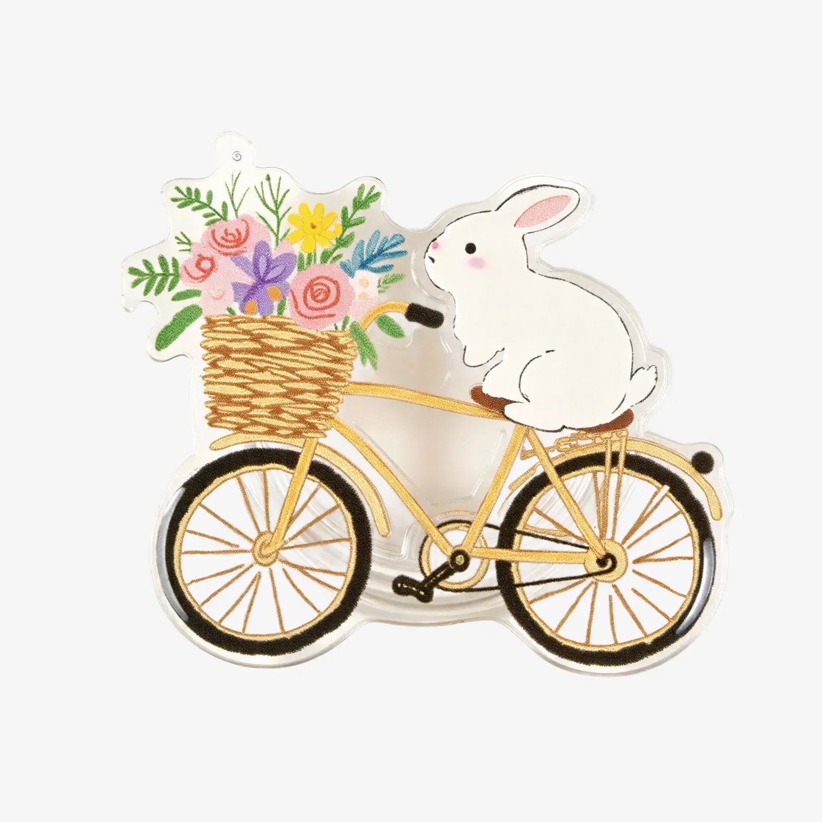 Cute Rabbit Float Phone Grip Stand