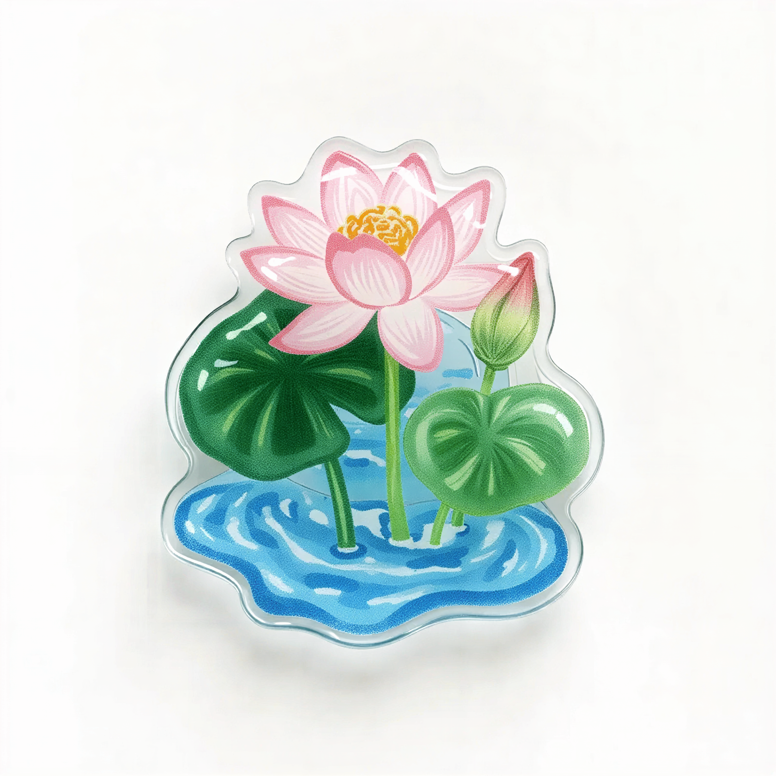 Lotus Water Feature Phone Airbag Stand