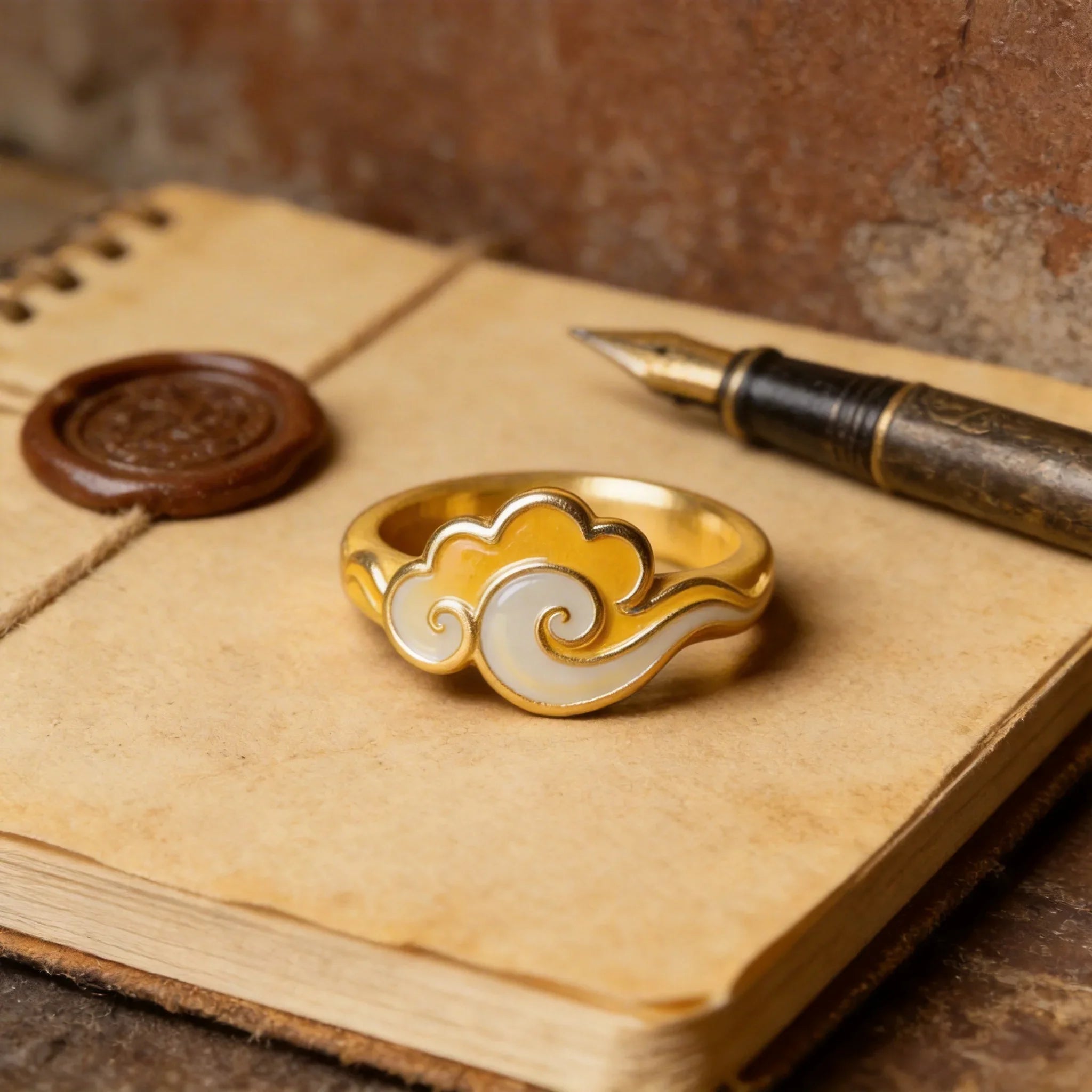 Auspicious Cloud Shaped Ring
