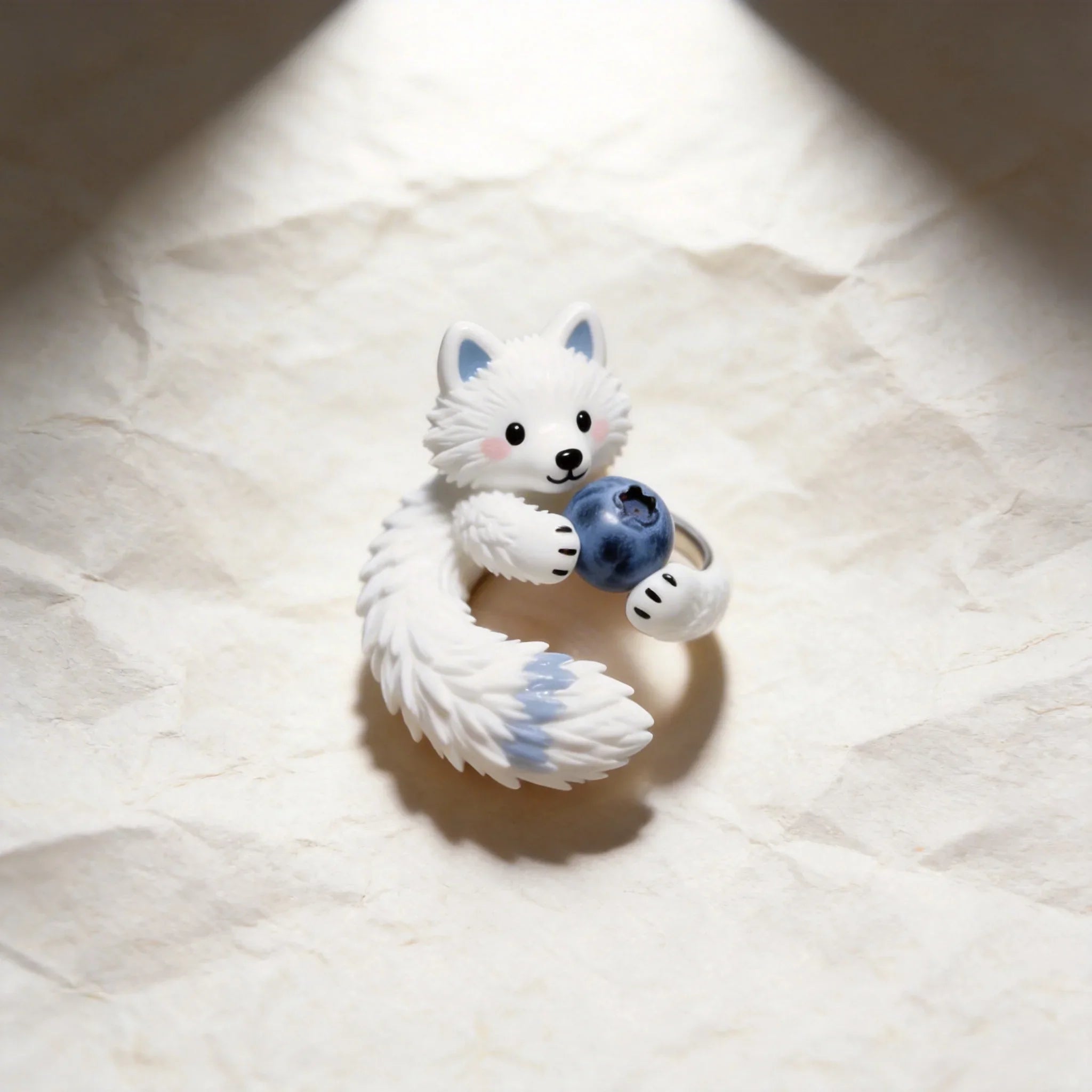 Cute Fox Blueberry Ring