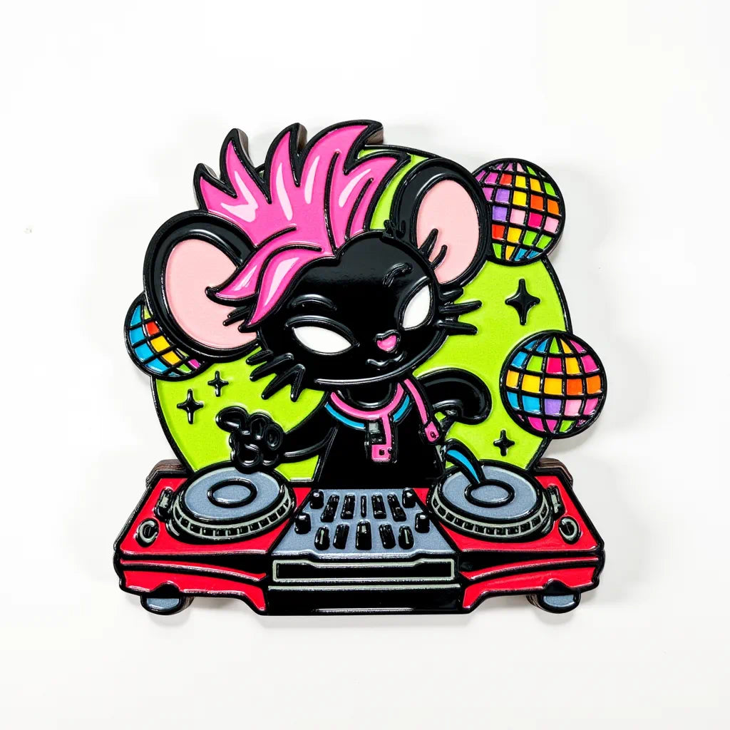 Rave Mouse Fridge Magnet