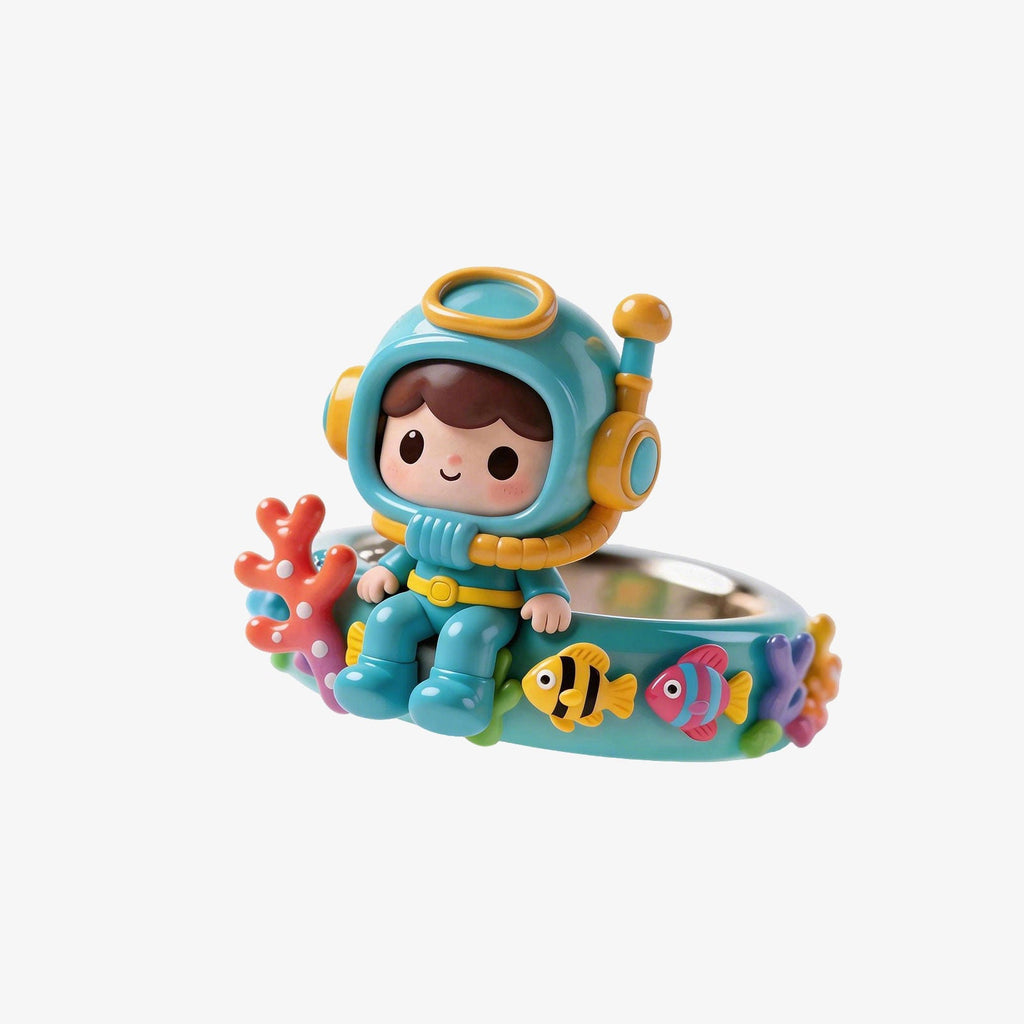 Diver Ocean-Themed Rings