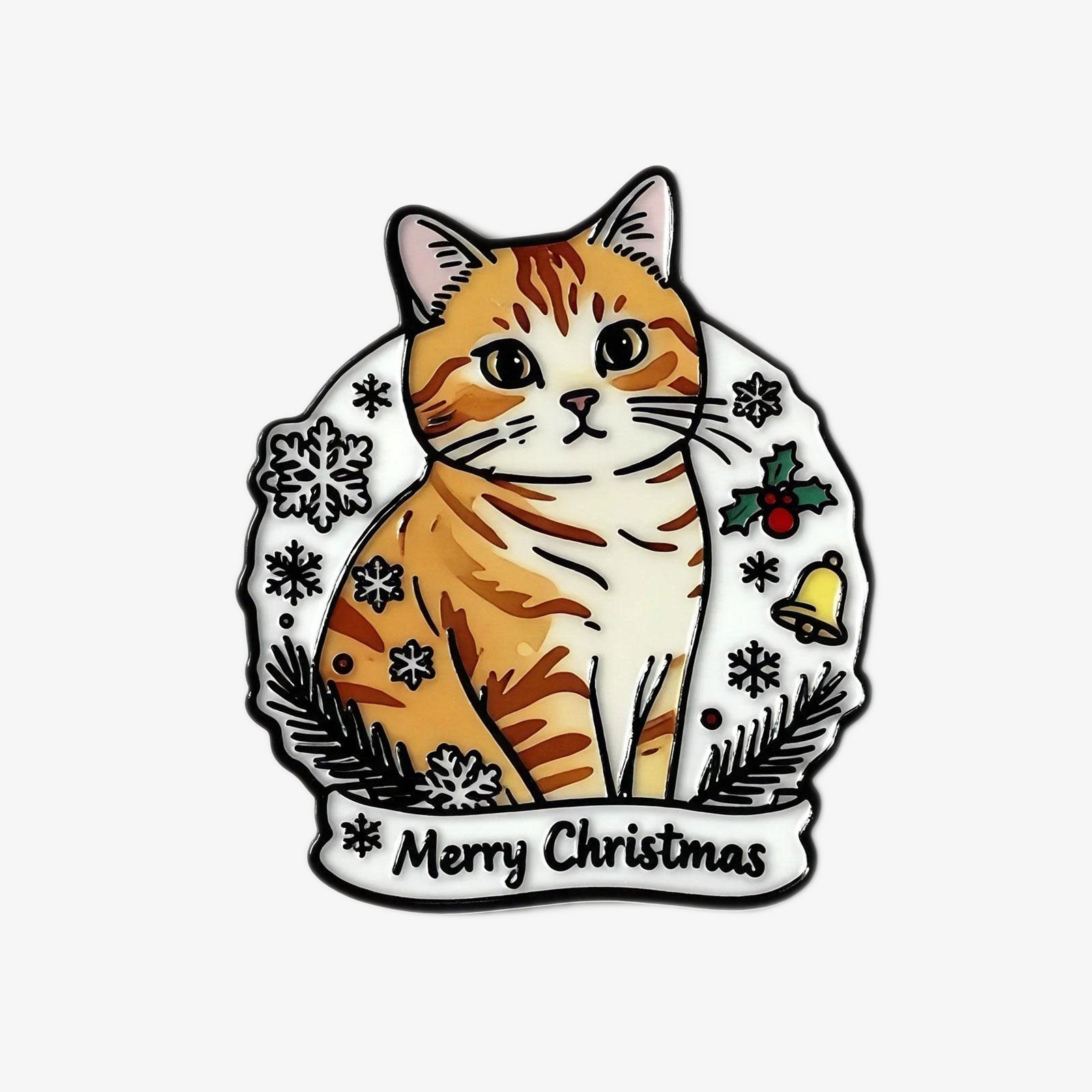 Christmas Cat Fridge Magnet